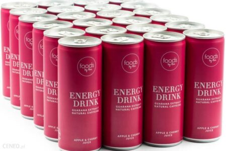24 x Natural Energy Drink Jabłko i Wiśnia 250 ml – Foods by Ann