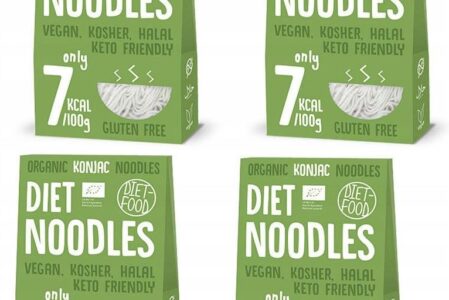 4x Bio Makaron Konjac Noodles 300g Dietfood Keto