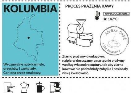 Ale’Eko CAFÉ Kawa Mielona Kolumbia BIO 250 g Coffee for Life
