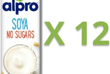 Alpro 12 x Napój Sojowy Niesłodzony 1 l –