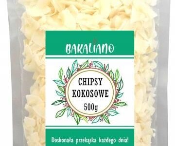 Bakaliano Chipsy Kokosowe 500g Naturalna Przekąska Pyszne