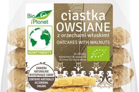 Bio Planet Ciastka Owsiane Z Orzechami Włoskimi Bio 170g