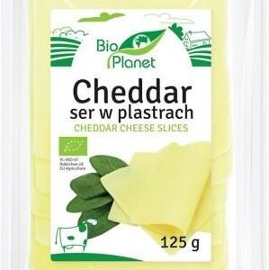 Bio Planet – Nabiał Ser Cheddar Plastry 125G
