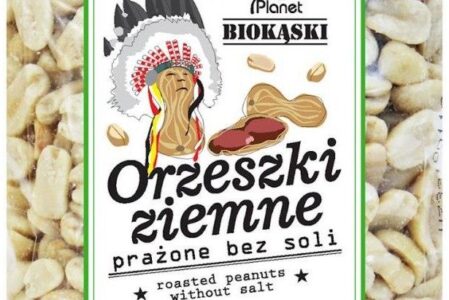 Bio Planet Seria Przekąski Lumarko Orzeszki Ziemne Prażone Bez Soli 350g