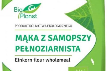 BIO PLANET Zdrowe MĄKA Z (PSZENICY) SAMOPSZY PEŁNOZIARNISTA BIO 500g
