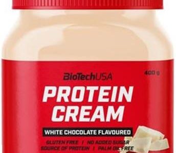 BIOTECH Protein Cream 400 g biała czekolada krem proteinowy
