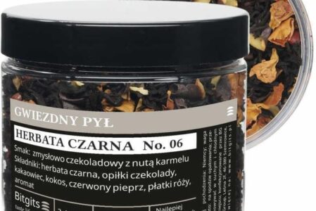 Bitgits Herbata Czarna Z Czekoladą I Czerwonym Pieprzem Gwiezdny Pył 50g