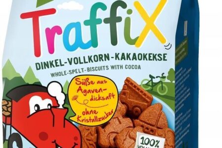 Bohlsener Muehle CIASTKA ORKISZOWE Z KAKAO DLA DZIECI POJAZDY BIO 125g