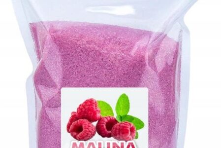 Candycotton Cukier Do Waty Kolorowy Smakowy Malina 1kg