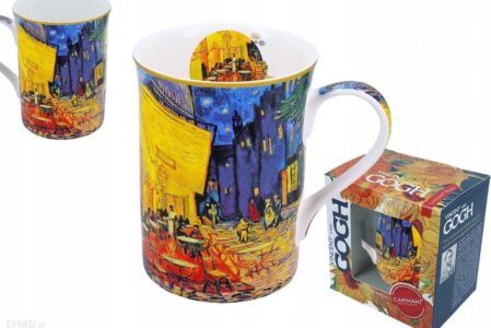 Carmani Porcelanowy Kubek Van Gogh 380Ml Kawiarenki Nocą