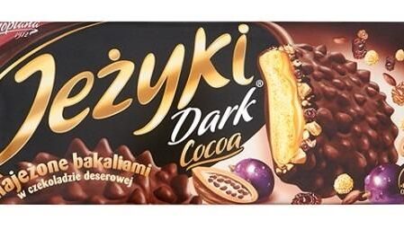 Ciastka Jutrzenka JEŻYKI DARK COCOA 140g