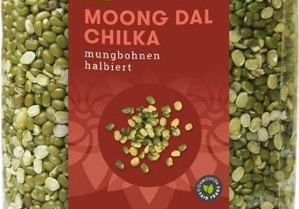 Cosmoveda Moong Dal Chilka – Fasolka Mung Przepołowiona Bio 500g