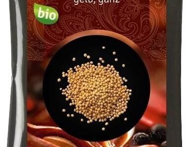 Cosmoveda Organiczne żółte nasiona gorczycy całe 25g