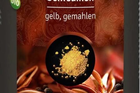 Cosmoveda Organiczne żółte nasiona gorczycy mielone – 300g