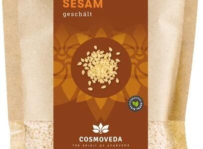 Cosmoveda Organiczny Sezam Łuskany 150G