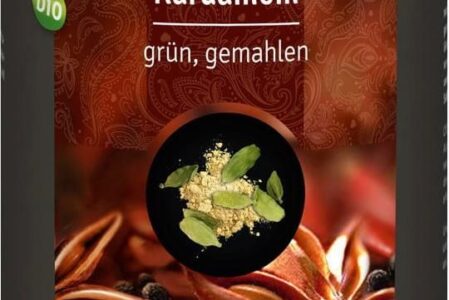 Cosmoveda Organiczny Zielony Kardamon Mielony 250G