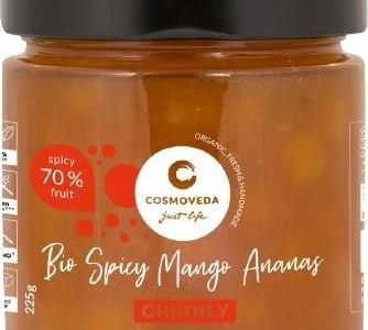 Cosmoveda Pikantny Chutney Mango Ananas Bio – 225g