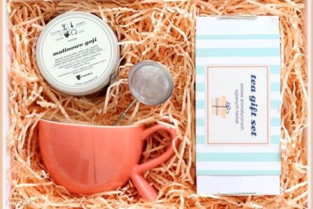 Cup&You Cup And You Zestaw Prezentowy Na Wyjątkową Okazję Brzoskwiniowy Giftbox