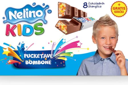 Czekolada mleczna NELINO Kids Cracked Candies 96 g