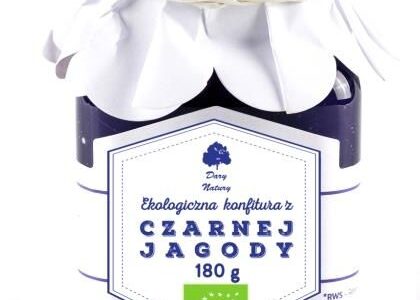 Dary Natury Konfitura Z Czarnej Jagody EKO 180G