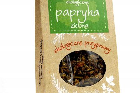Dary Natury Papryka Zielona Słodka Suszona Eko 30g
