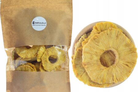 Delibakalie Ananas Suszony Krążek 500g
