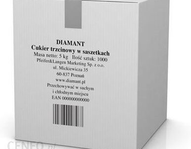 Diamant Cukier Trzcinowy Saszetki 1000x5g
