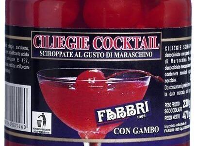 Fabbri Czerwone Wiśnie Koktajlowe 470g