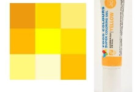 Food Colours Barwnik Żelu Żółty W Tubce 20G