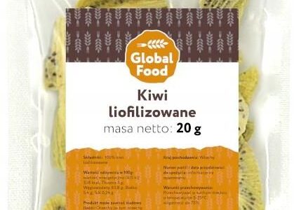 Global Kiwi Liofilizowane 20g Całe Plastry