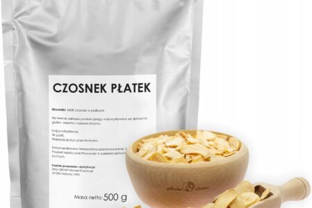 Gorzkoislodko Czosnek Suszony Płatki W Płatkach 0,5Kg