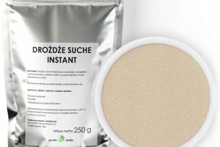 Gorzkoislodko Drożdże Suche Instant Drożdże Piekarskie 250g