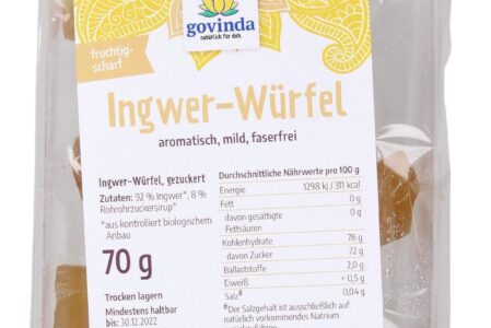 Govinda Kostki Imbiru Bio 70g