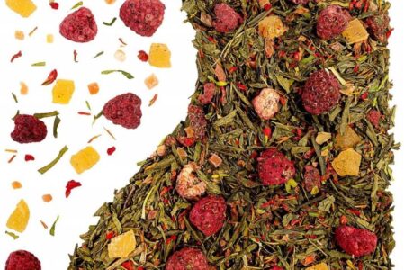 Green Touch Herbata Zielona Ananasowy Koktajl Papaja, Malina 50g