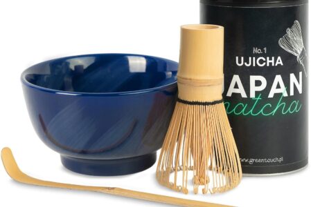 green Touch Zestaw Matcha Japońska Ujicha 80g Czarka Oraz Akcesoria