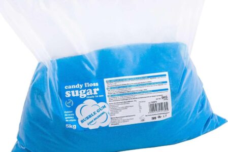 Gsg Kolorowy Smakowy Cukier Do Waty Cukrowej Niebieski O Smaku Gumy Balonowej 5kg