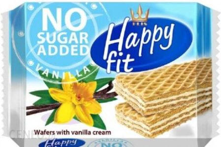 Happy Fit Wafelki Waniliowe Bez Dodatku Cukru 95G