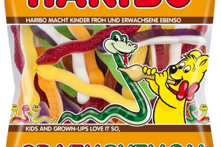 Haribo Crazy Python Owocowe Żelki Węże 175G