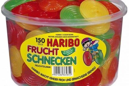 Haribo Owocowe Ślimaki Koła 150Szt
