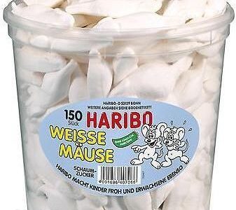 Haribo Weisse Mause Pianki Białe Myszki 150 Sztuk W Pudelku