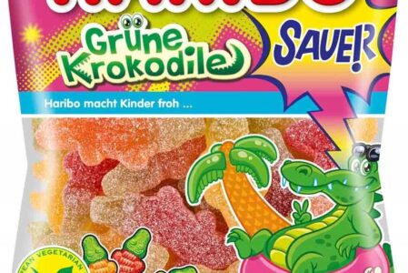 Haribo Żelki Grune Krokodile 200g Vegan Z Niemiec