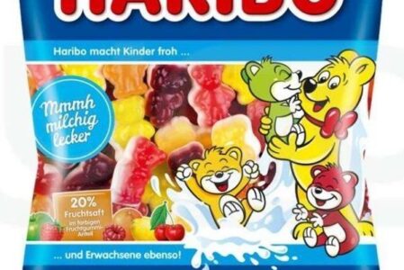 Haribo Żelki Milch Mleczne Barchen Miśki Owocowe 175g