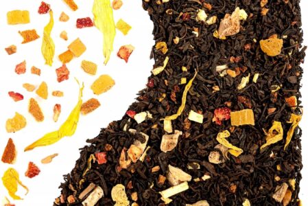 Herbata Pu Erh Ognista Dużo Dodatków Owoce 50g