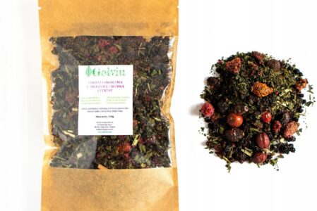 Herbata z maliną i pokrzywą susz owocowy 100g