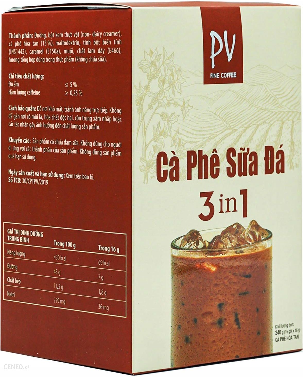 Kawa Pv Fine Coffee Ca Phe Sua Da Saszetka 3 W 1