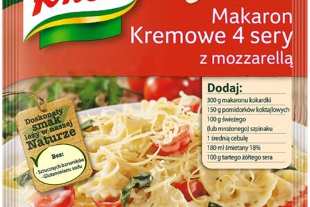 KNORR FIX Makaron 4 sery z mozzarellą 45g
