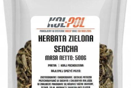 Kol-Pol Herbata Zielona Sencha 500G Japońska Liściasta