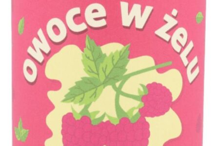 KruKam – frużelina bez cukru malina, owoce w żelu, 500g