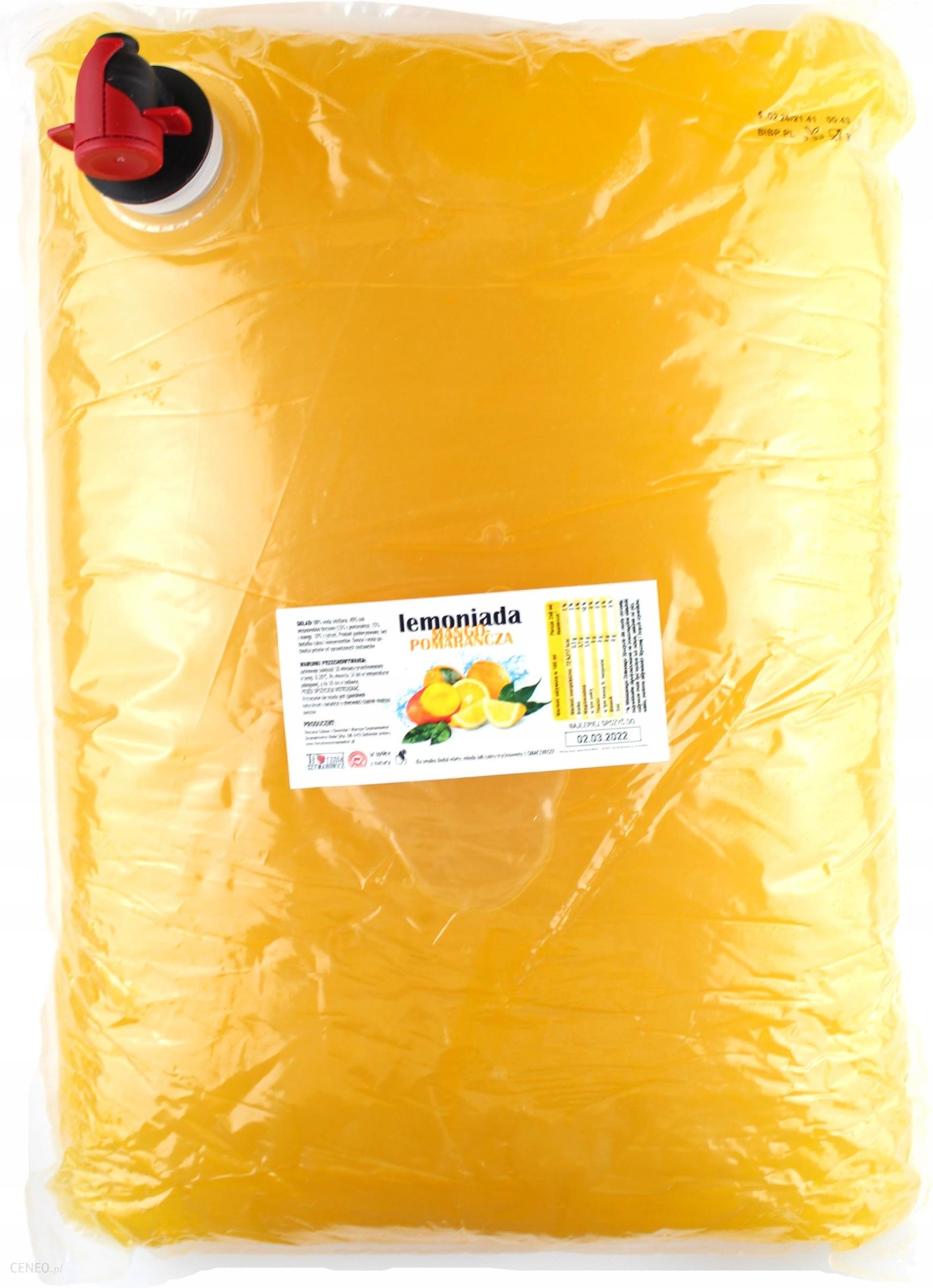 Lemoniada Mango-Pomarańcza 5l
