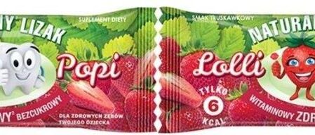 Life Pharma Life Pharma 2 x Lizak Naturalny Bez Dodatku Cukru Truskawka 6g